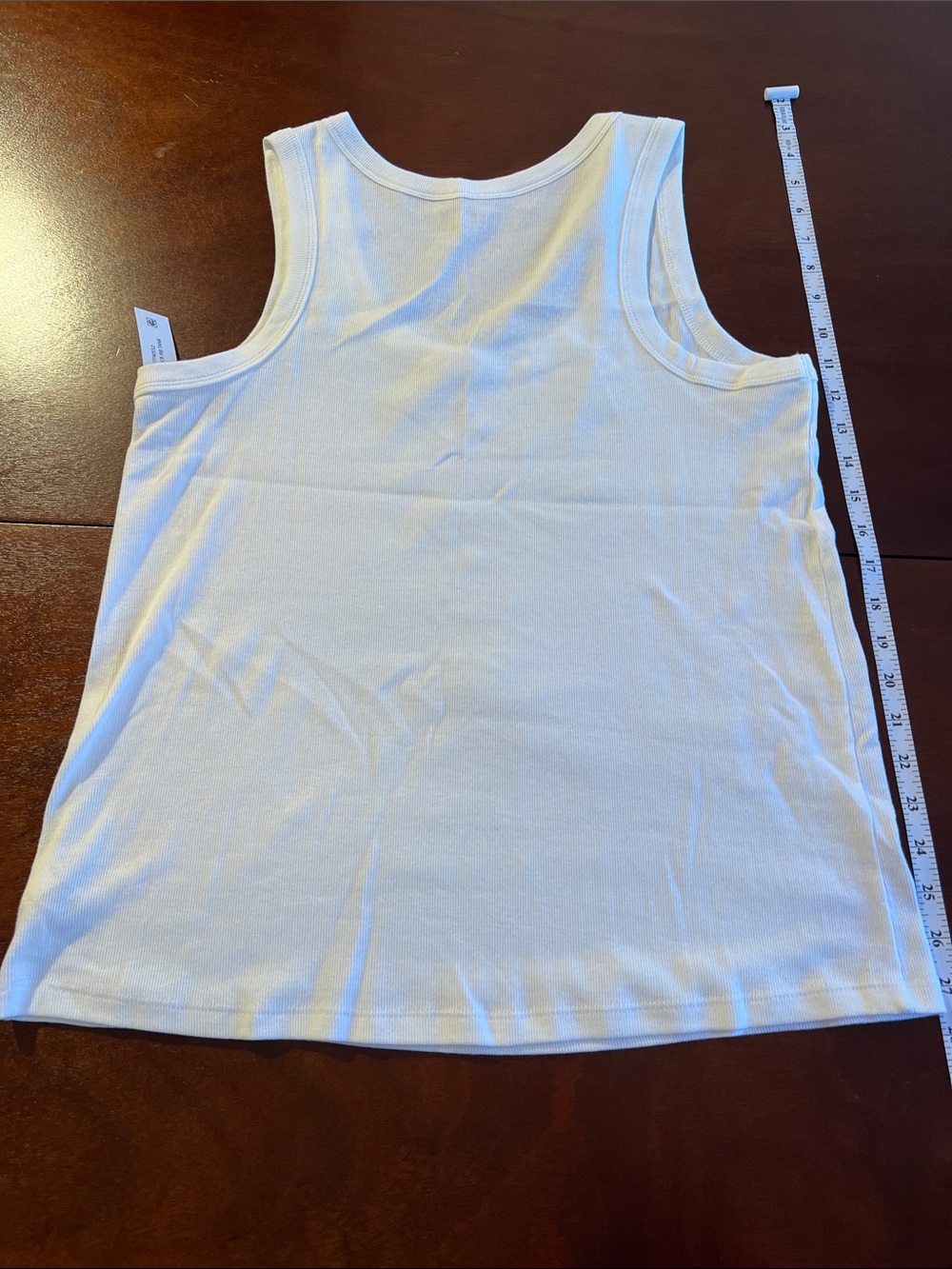 NWT Terra & Sky White Scoop Neck Tank Top - Picture 5 of 5